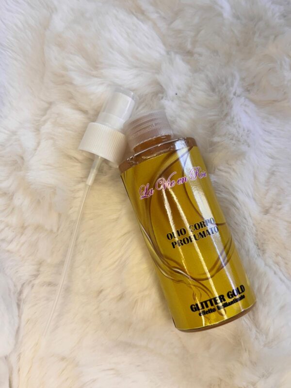 Olio corpo glitterato